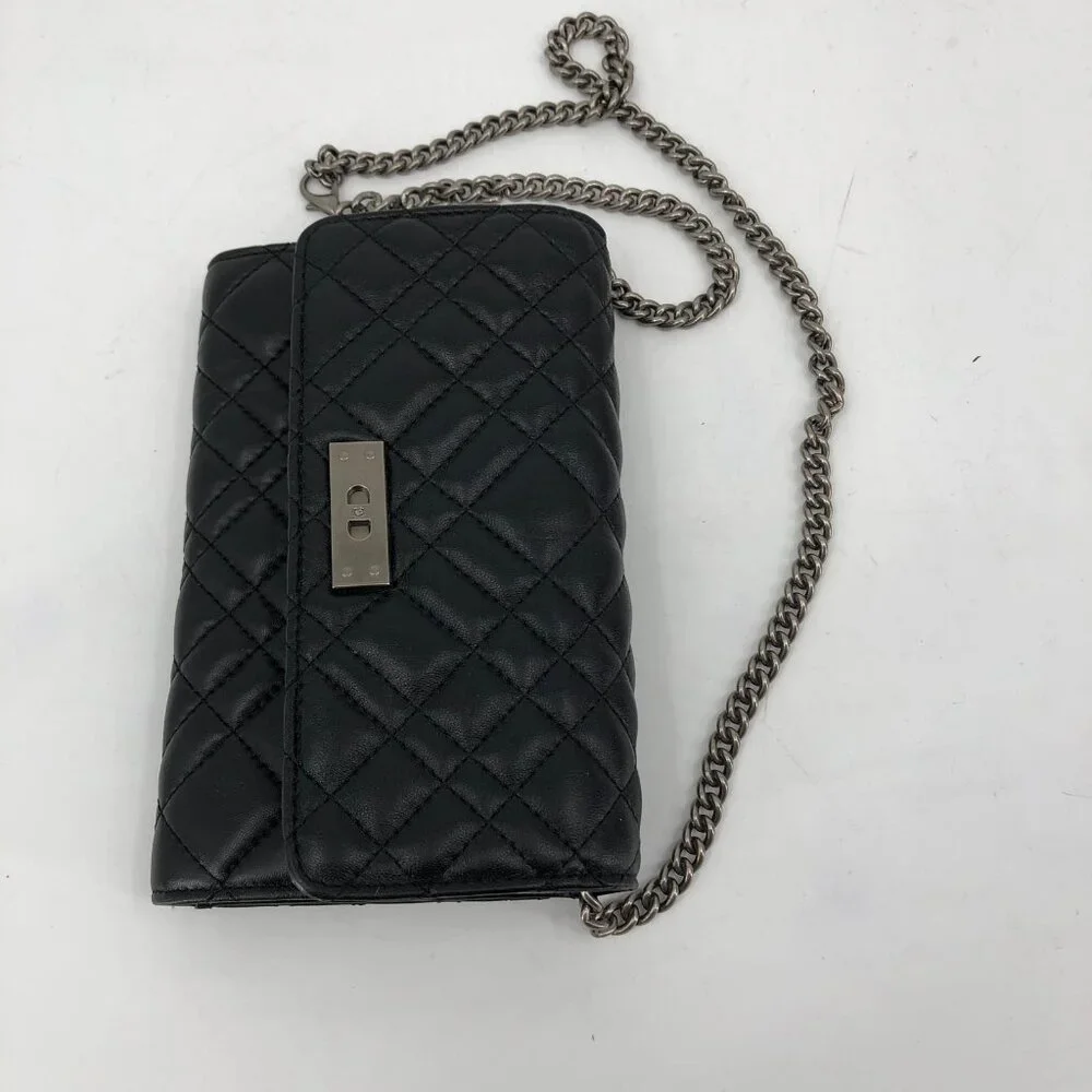 Kurt Geiger Black Classic Shoulder Bag | Silver Hardware - Picture 2 of 7